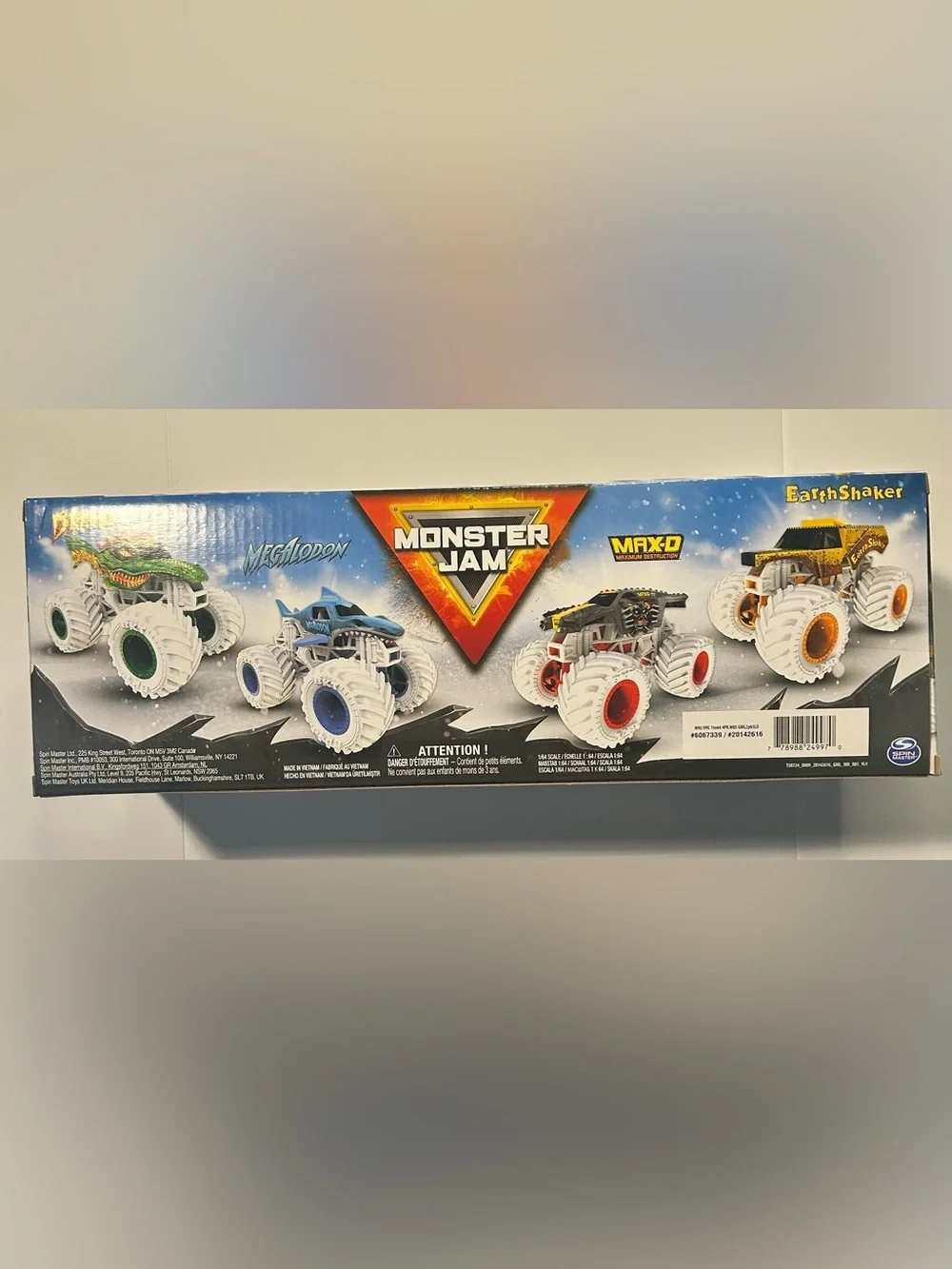 Monster Jam Snow Drifters 4-Pack Monster Truck Set - Multicolor